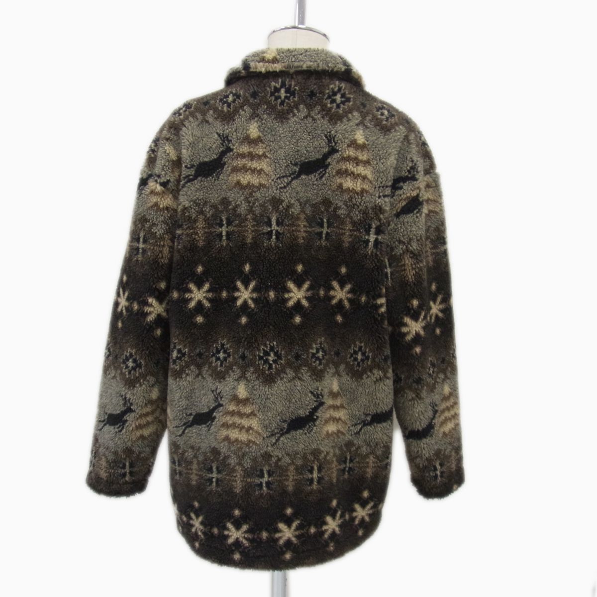 美品 80年 ビンテージ◇L.L.BEAN ノルディック テキスタイル ボア 