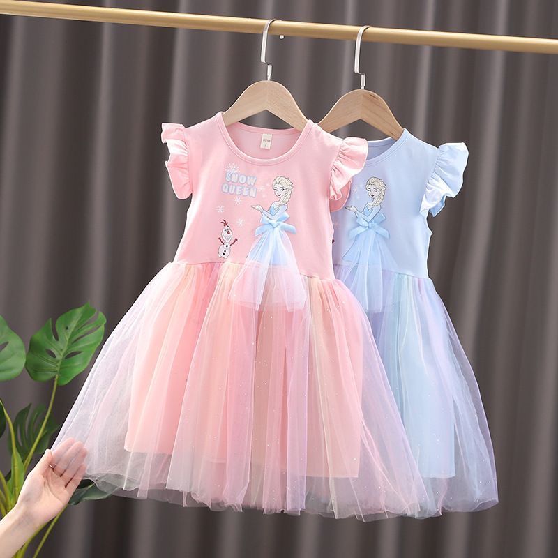 新品！アナと雪の女王 エルサ ワンピース 90-140 半袖