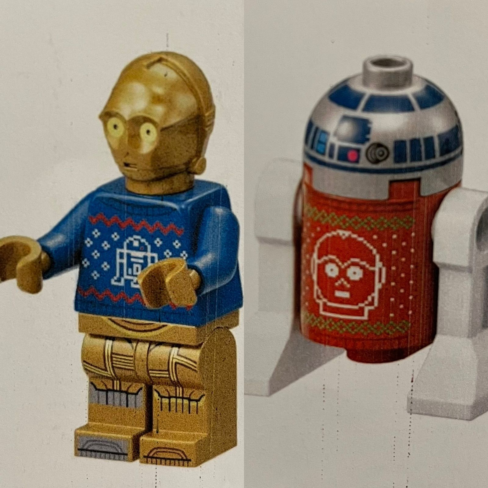 レゴ スターウォーズ ミニフィグ R2-D2 と C-3POクリスマスセット