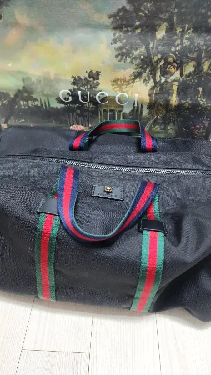 GUCCI グッチ アレッサンドロ ミケーレ ブラックタイガー ボストンバッグ
