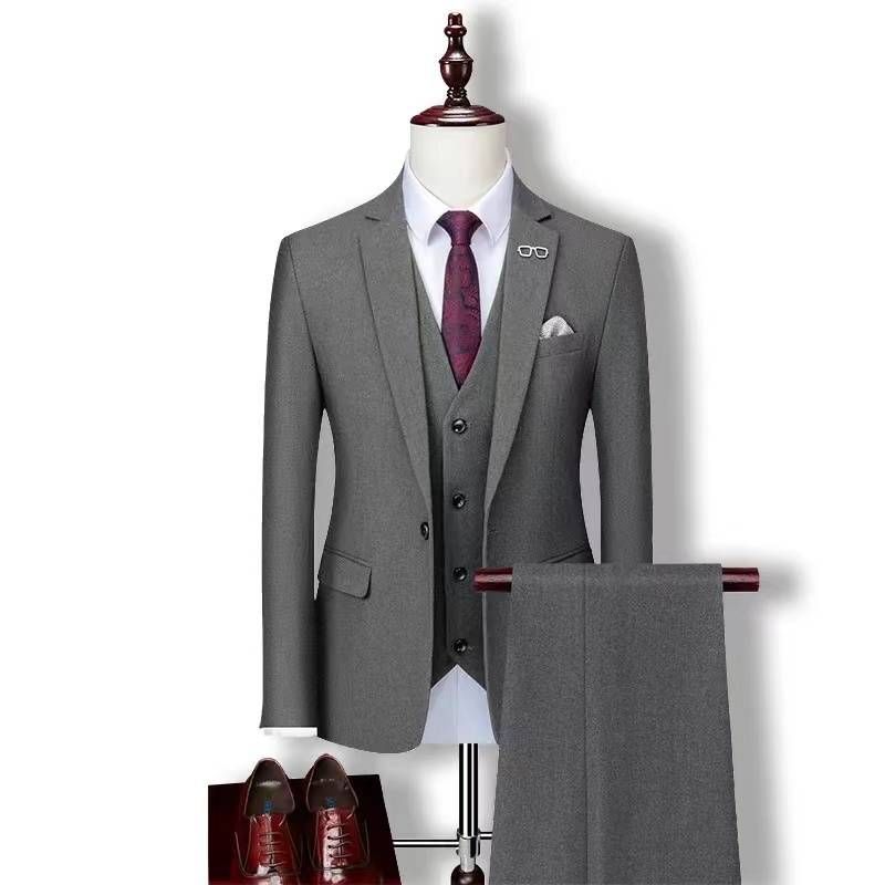 M-6XL スリーピーススーツ メンズ 無地 メンズスーツ おしゃれスーツ