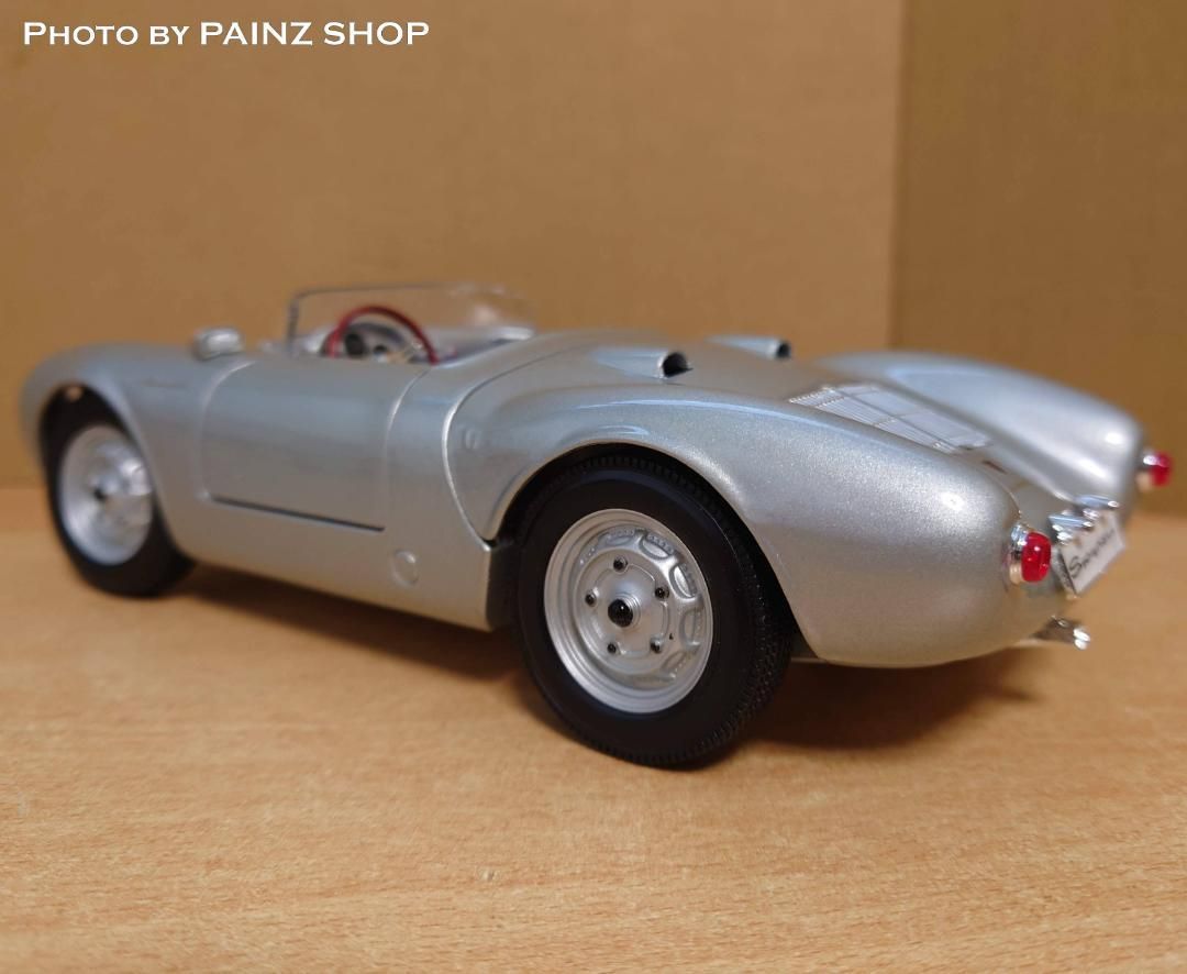 1/18 ポルシェ550A スパイダー 1955 シルバー Porsche - メルカリ