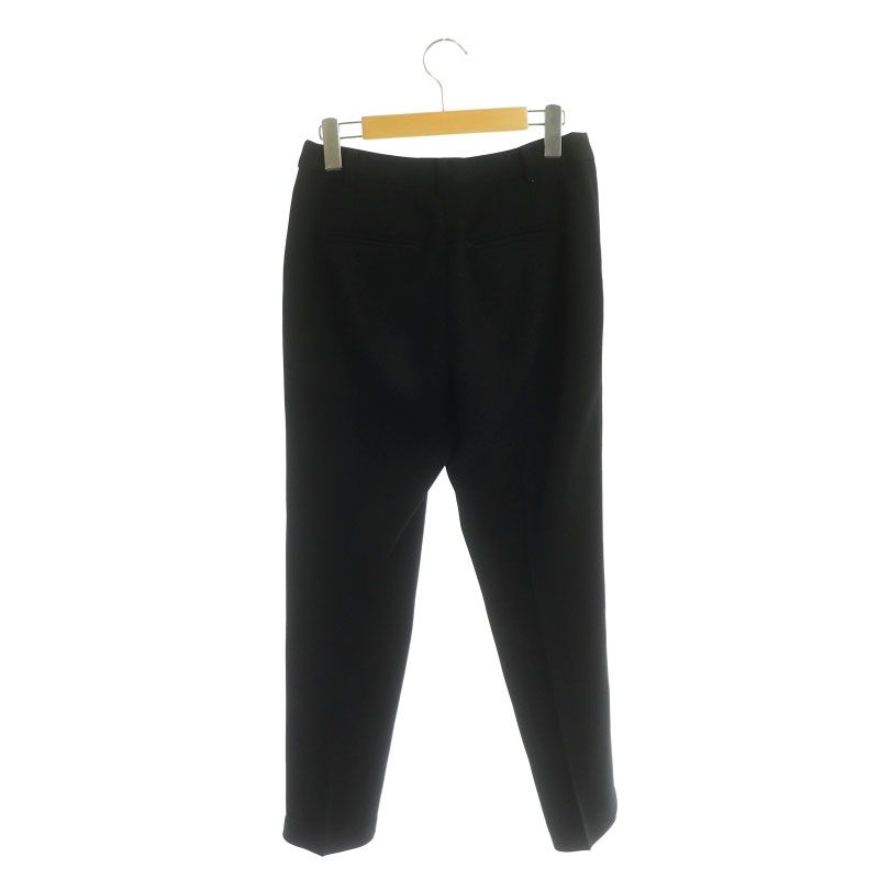 Lisiere L Appartement リジェール アパルトモン Punch Cropped パンツ テーパード ジッパーフライ 34 黒 ブラック NR OS