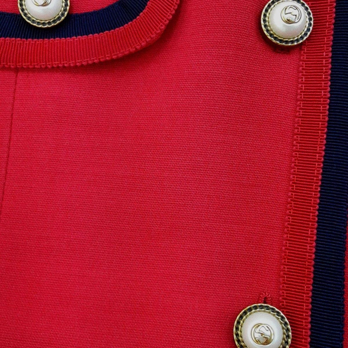 長袖 パールボタン