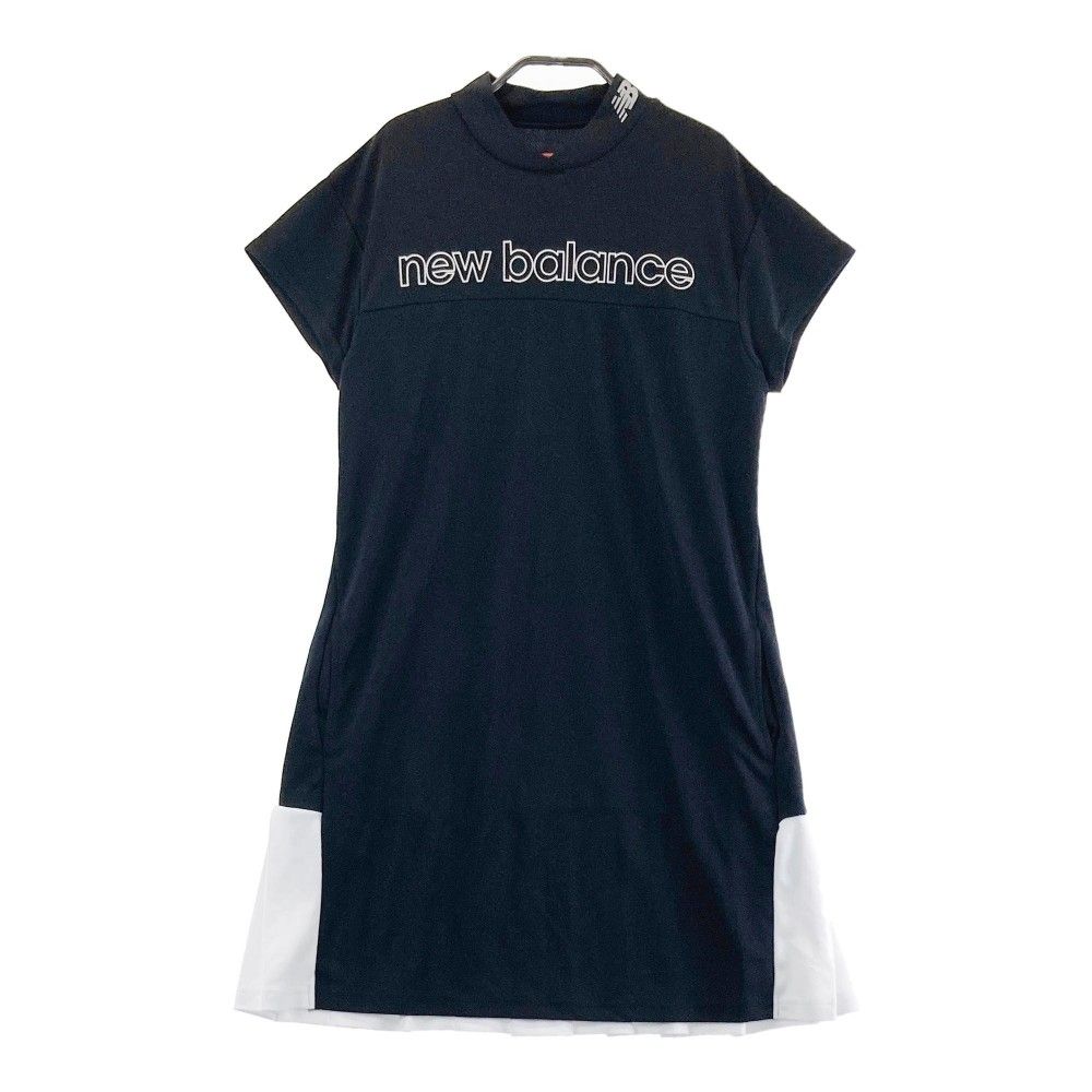サイズ 2 NEW BALANCE GOLF ニューバランス 2025年 モックネック 半袖ワンピース ブラック系 240101438956 ゴルフウェア レディース ストスト