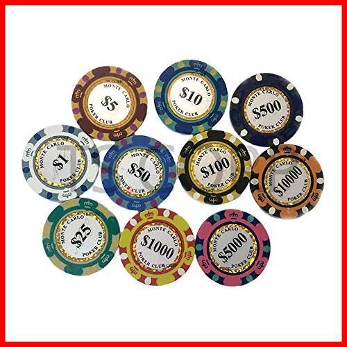人気商品】ポーカーチップ 13.5g カジノチップ モンテカルロ 10種類 [TS.CORP] (30枚セット) - メルカリ