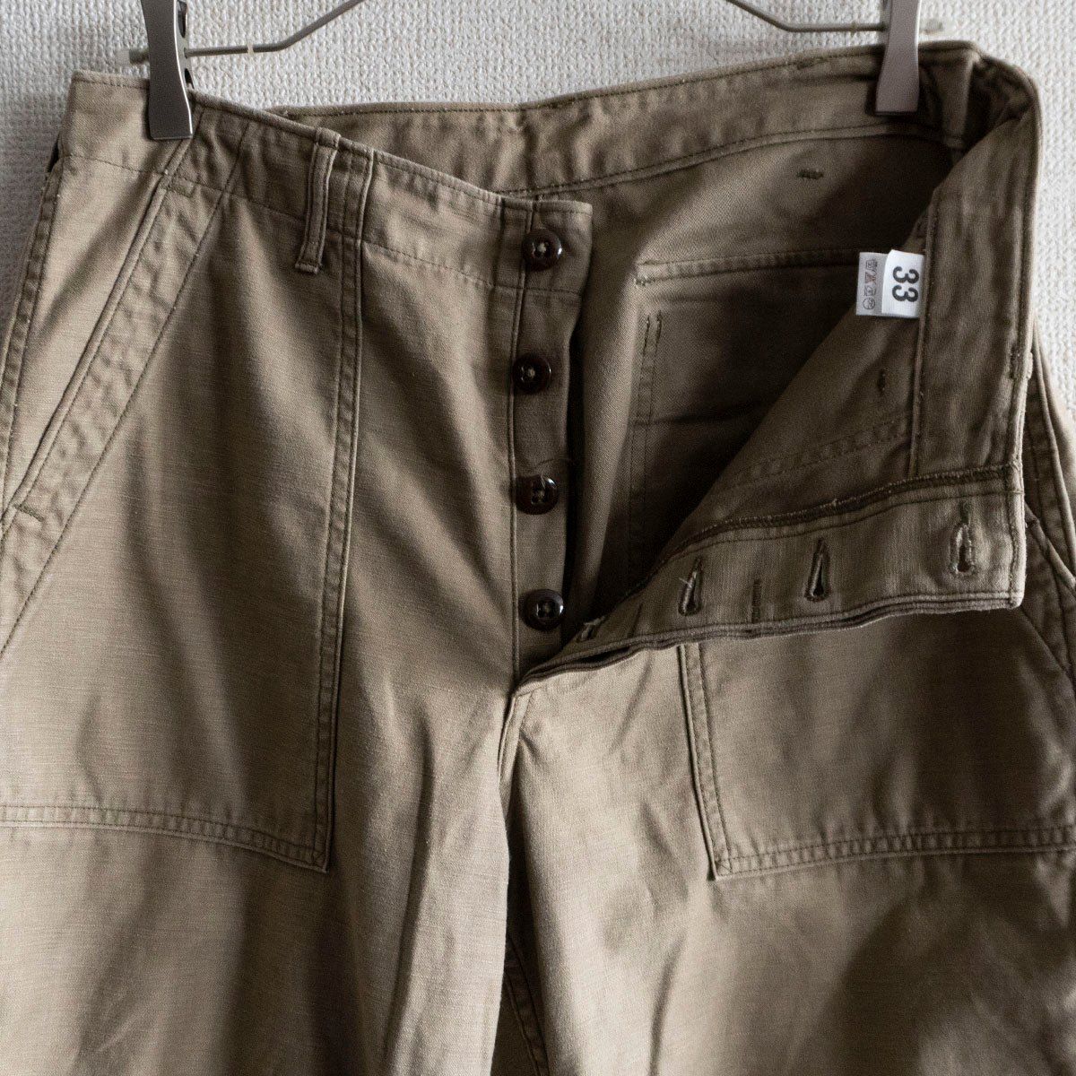 美品】 WAREHOUSE【Lot 1086 HBT MILITARY PANTS】33 ウェア