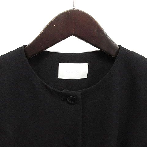 玄関先迄納品 セルフォード CELFORD 2024AW ペプラム トップス ジレ ブラック トップス