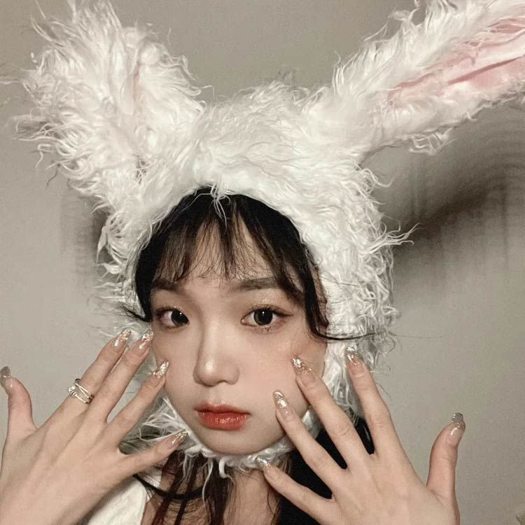 ハロウィン うさぎ コスプレ かぶりもの ウサギ バニー ホワイト