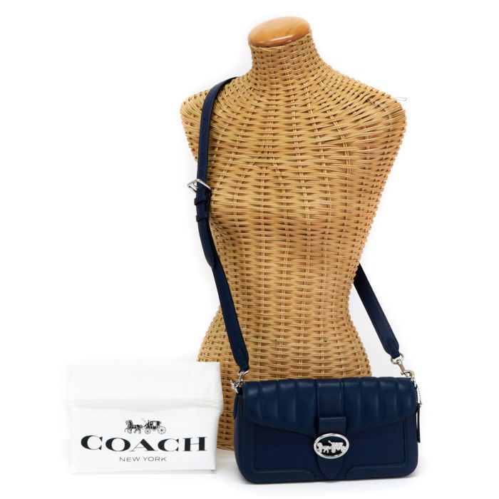 コーチ COACH ジョージ キルティング ショルダーバッグ レザー 5567 