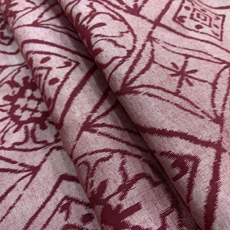 409aa31◇Kimono アンティーク着物 銘仙 花 菱 楕円 大正ロマン