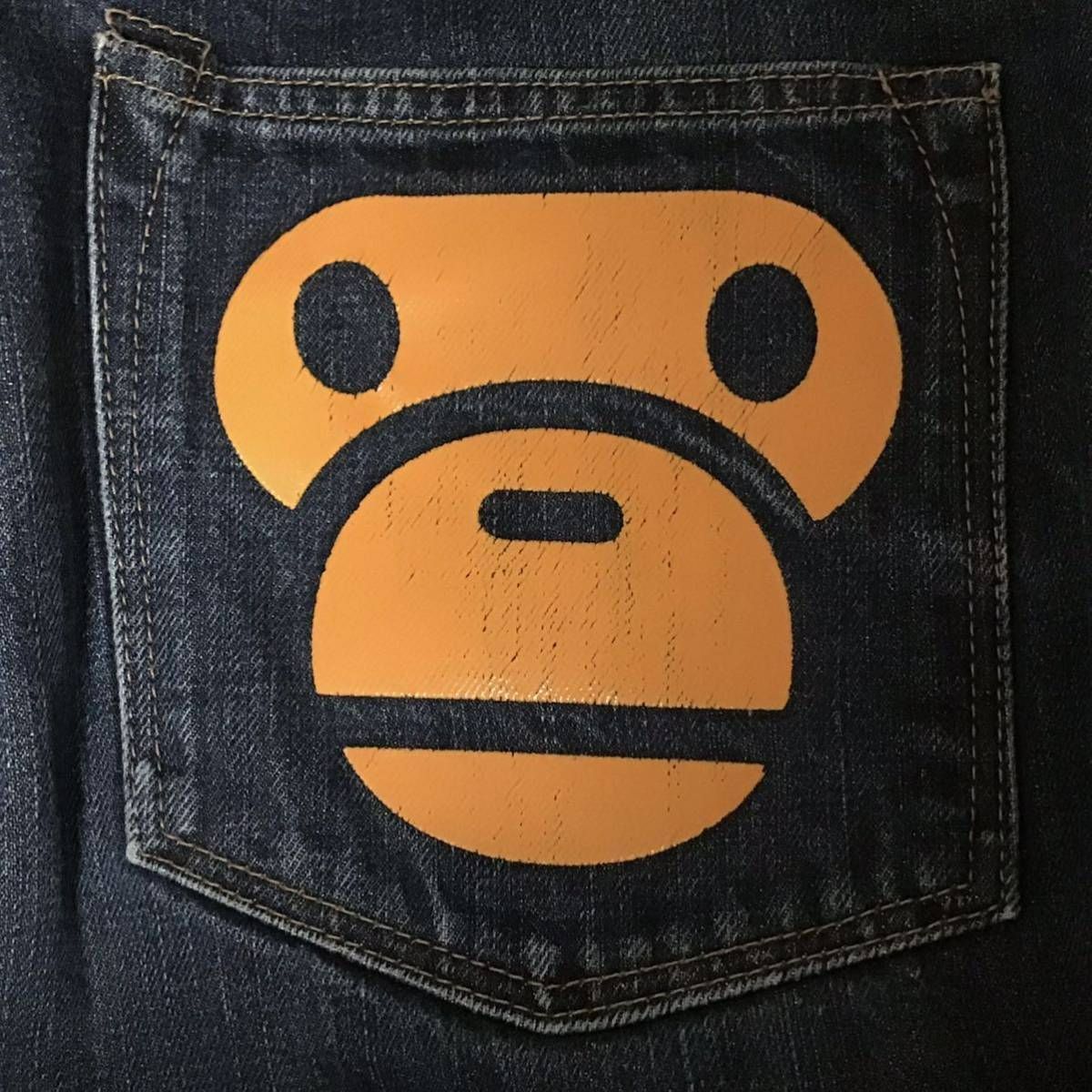 BAPE マイロ デニム パンツ Mサイズ a bathing ape BAPE milo denim 