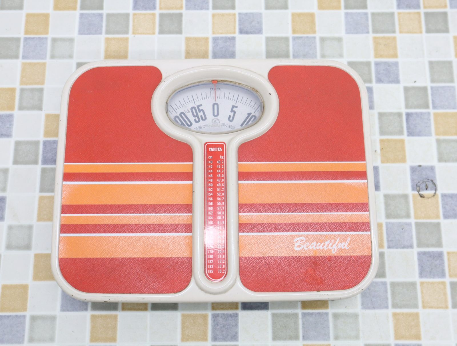 昭和レトロな体重計！