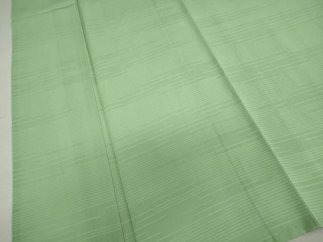 平和屋着物＊夏物　色無地　変わり絽　苗色　正絹　逸品　DAAU2104ud