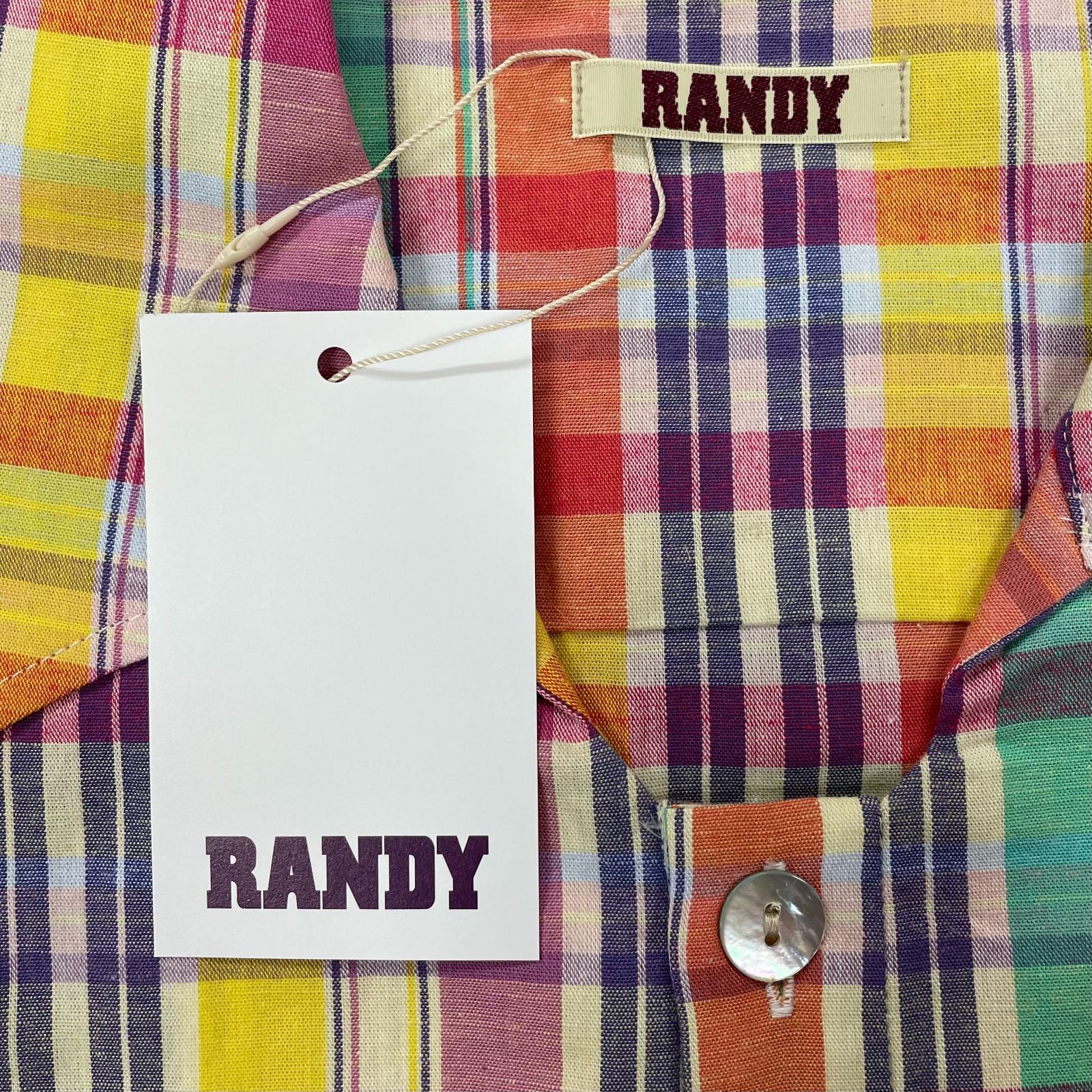定価36300円 新品 RANDY 22SS SURPRISAL BACK CUT SHIRT 半袖 オープン 