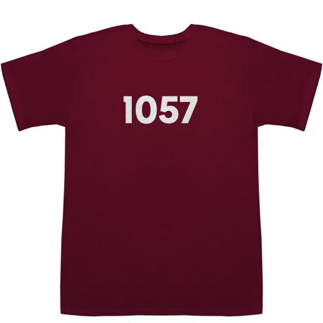 Tシャツ２枚❷ 1057 T-shirts【Tシャツ】【ティーシャツ】【数字】【年代】【品番