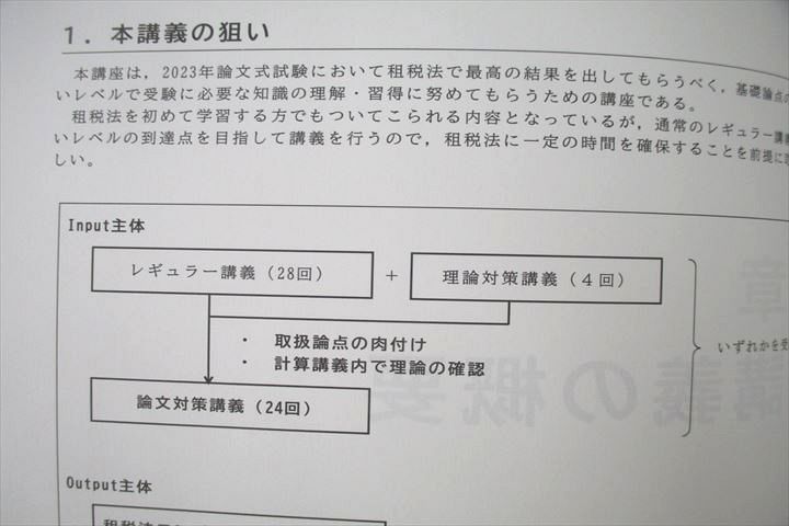 UT26-095 CPA会計学院 公認会計士講座 租税法 論文対策講義 高野