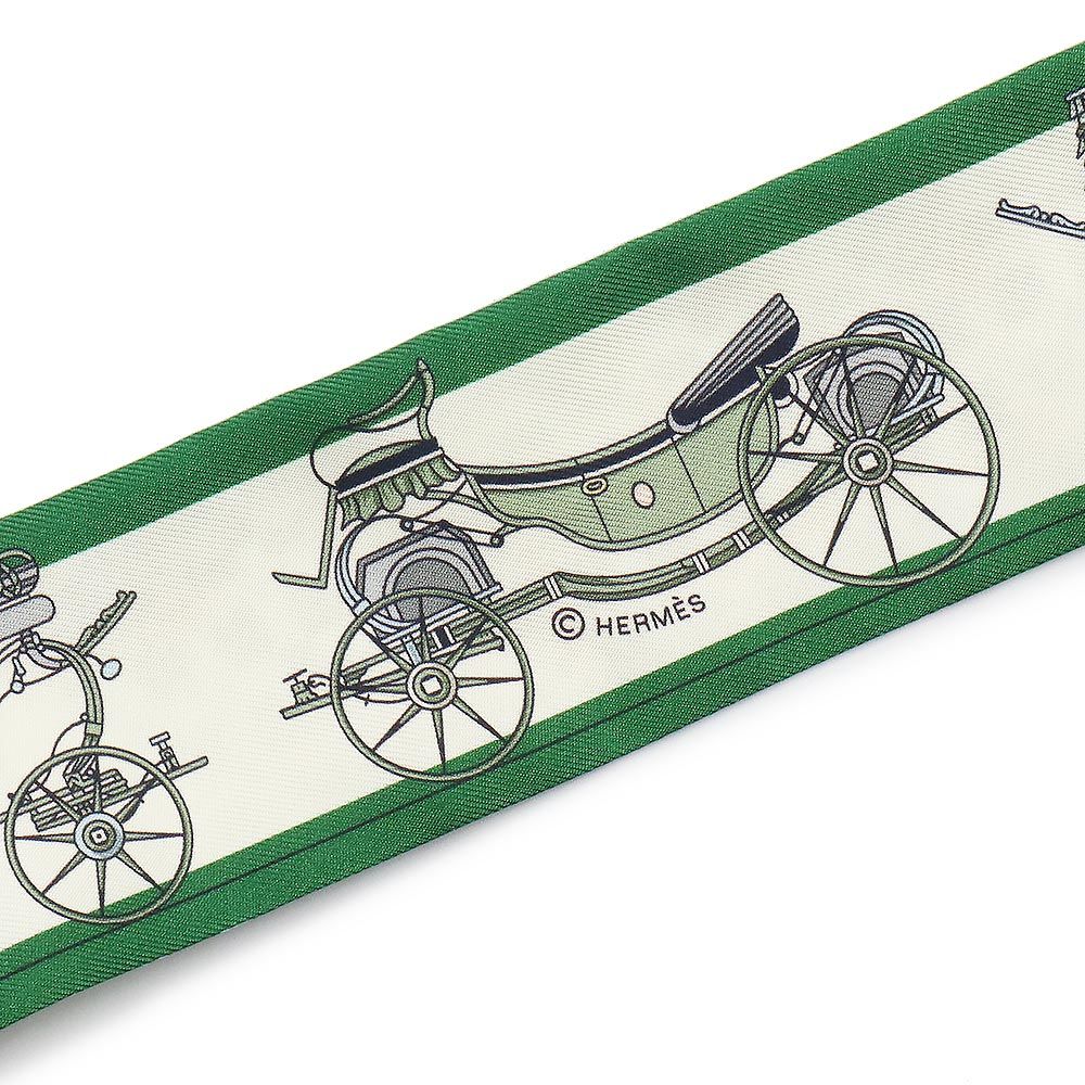 【人気】☆HERMES☆Les Voitures Nouvellesツイリー HERMES エルメス スカーフ ツイリー LES VOITURES NOUVELLES