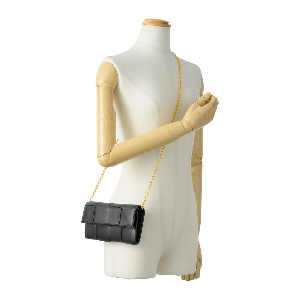 新品 ボッテガヴェネタ BOTTEGA VENETA 長財布 レザーチェーン 
