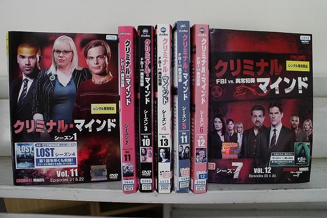 DVD クリミナル マインド シーズン1～7 全80巻 ケース無し発送 レンタル落ち Z3U362