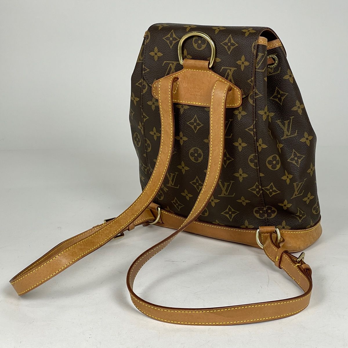 ルイ・ヴィトン Louis Vuitton モンスリ MM バックパック デイパック リュック モノグラム ブラウン M51136 レディース  【中古】 メルカリ