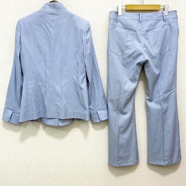 axc ギンザマギー 銀座マギー パンツスーツ 40 水色 セットアップ