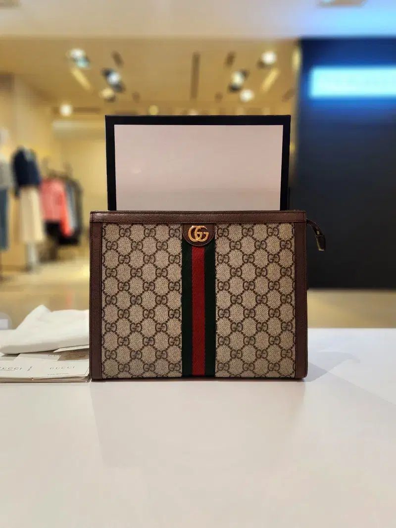 グッチ オフィディア GG ウェブ ストライプ クラッチバッグ 625549