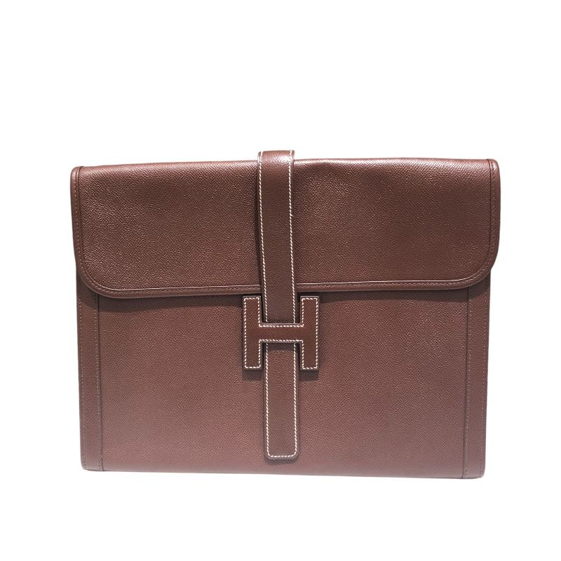 エルメス HERMES ジジェGM □E刻 ブリュレ クシュベル メンズ ブリーフケース