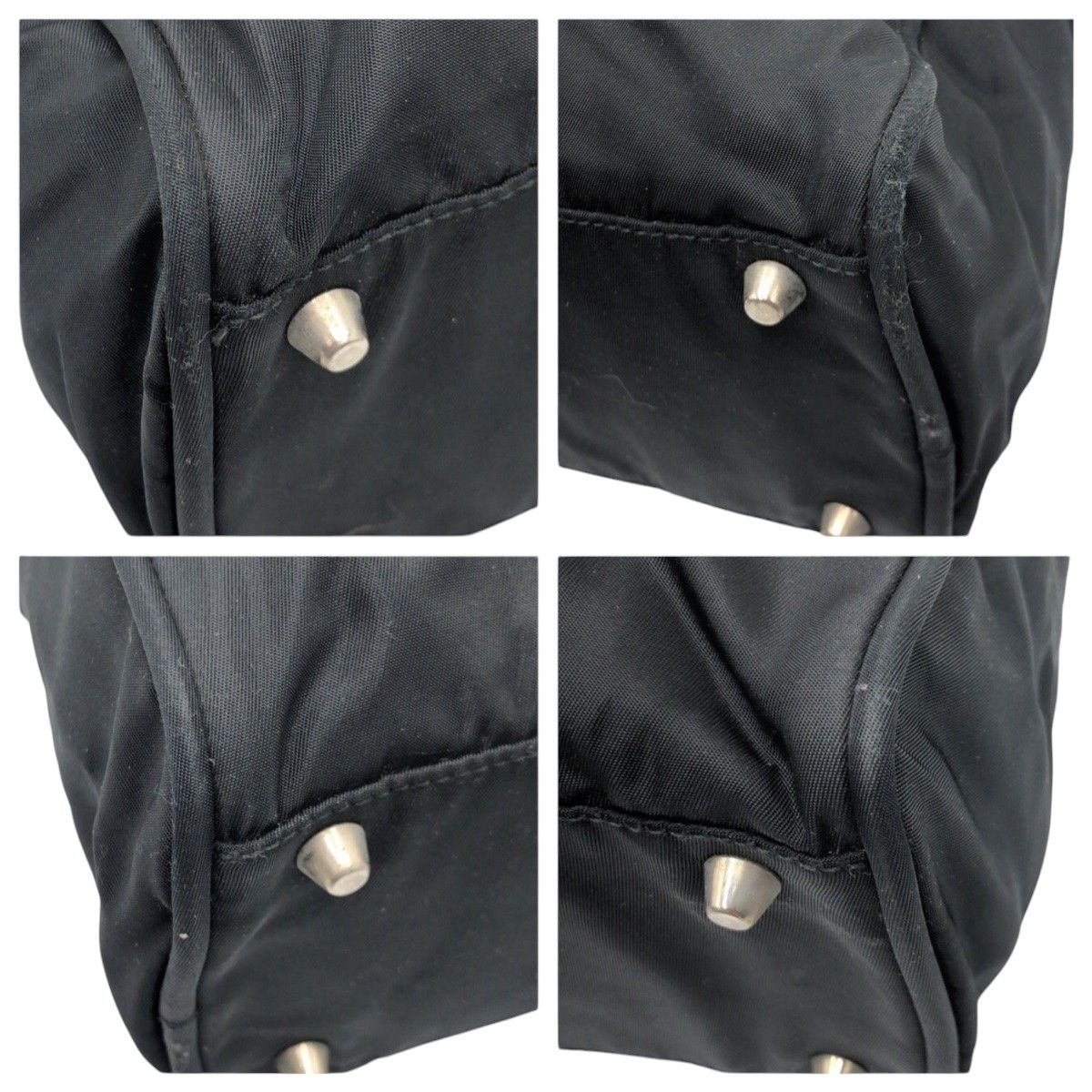 美品 PRADA 小売 プラダ テスート 三角ロゴ ブラック 黒 ナイロン