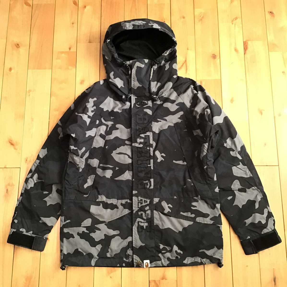 Woodland camo スノボジャケット Sサイズ a bathing ape BAPE hoodie 