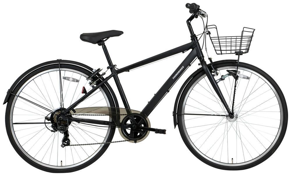 引取り 自転車｜カゴ付きクロスバイク｜外装7段｜アルミフレーム｜27インチ｜150cmから