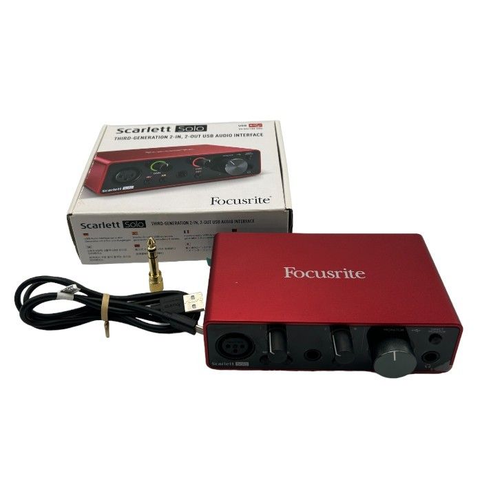 Focusrite Scarlett Solo 3rd Gen フォーカスライト スカーレット ソロ オーディオインターフェース 家電 PC オーディオ  録音 中古 W４ - メルカリ