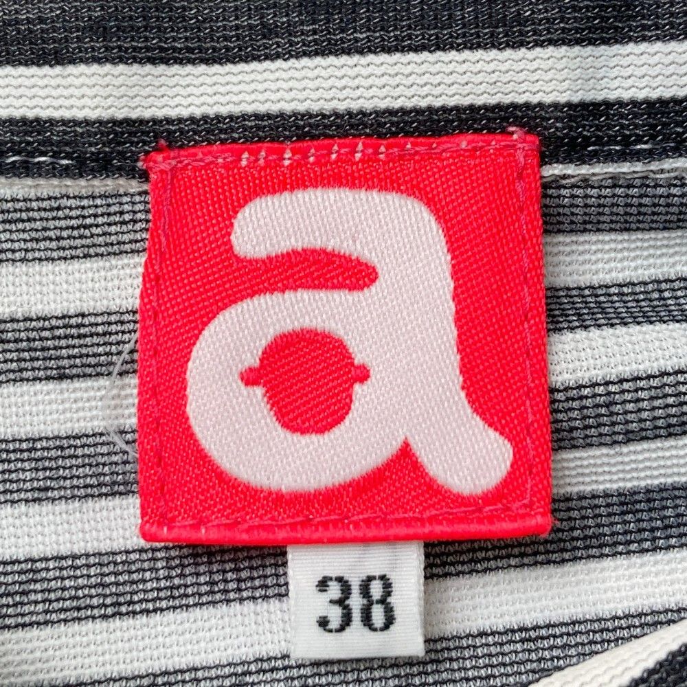 サイズ：38 ARCHIVIO アルチビオ ノースリーブワンピース ボーダー