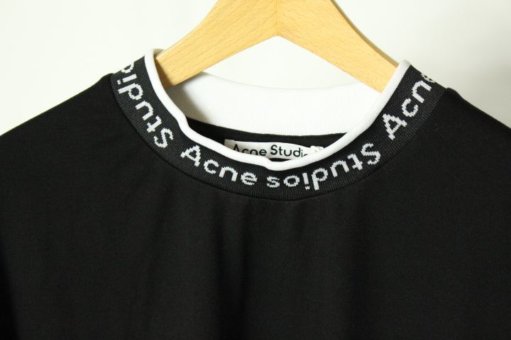 【新品タグ付き】 Acne Studios　ロゴリブ　ストレッチTシャツ　S