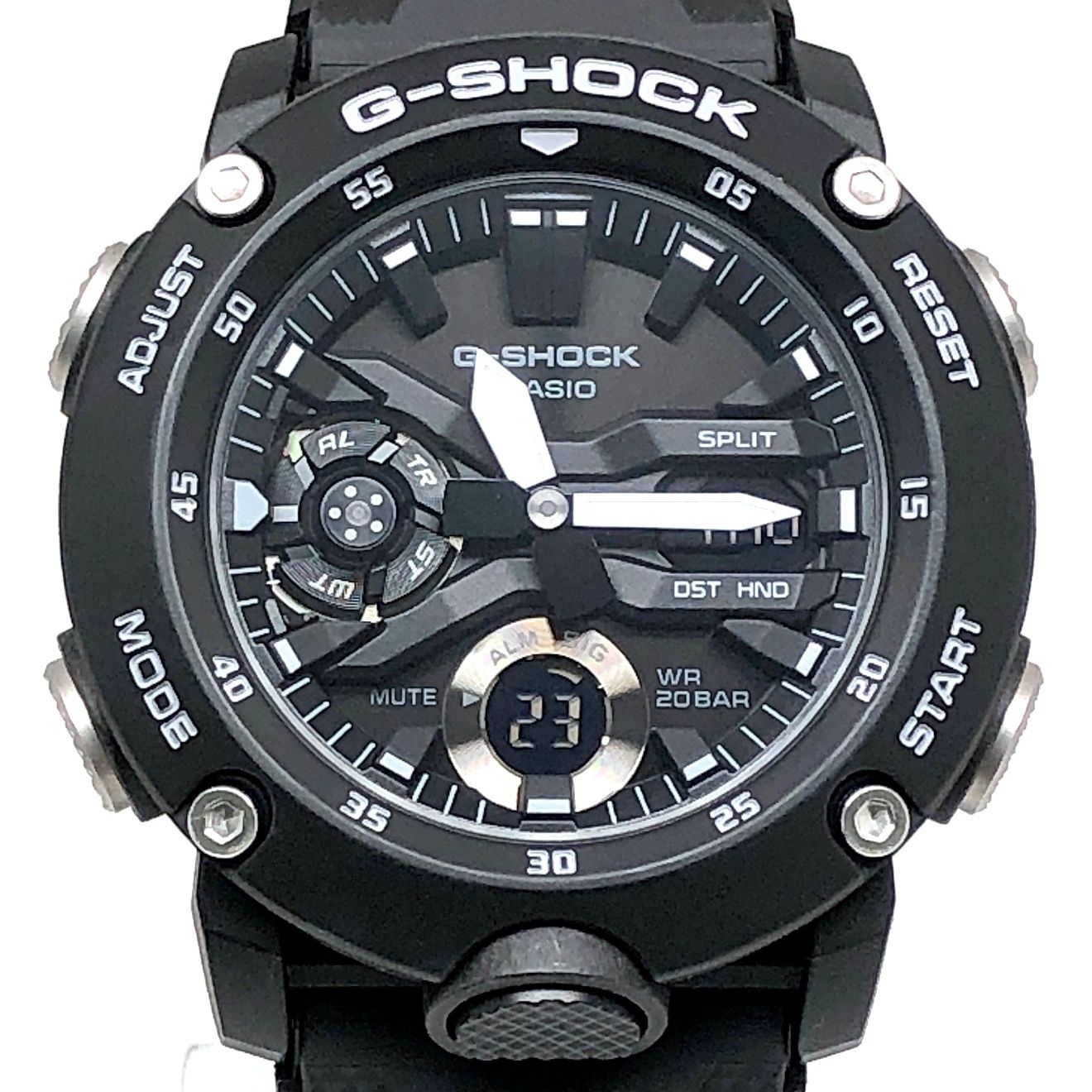 G-SHOCK ジーショック GA-2000S-1A カーボンコアガード構造 ダブルLEDライト アナデジ モノトーンカラー 2019年6月発売 G-SHOCK ジーショック GA-2000S-1A カーボンコアガード構造 ダブルLED