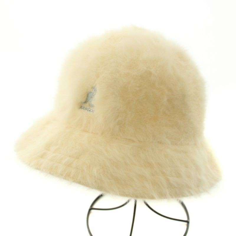 ファー ハット白 ホワイト アンゴラ KANGOL