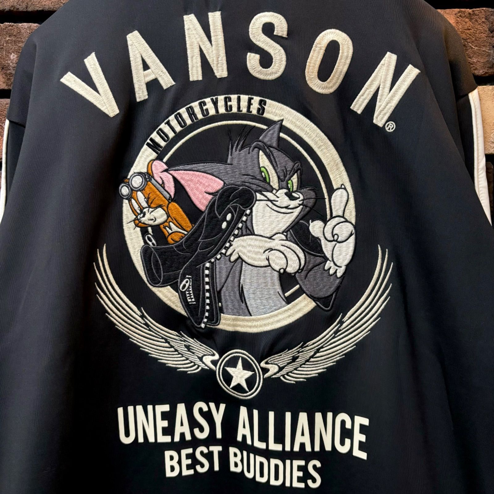 VANSON×TOM&JERRYコラボ トラックジャケット】バンソン トム&ジェリー