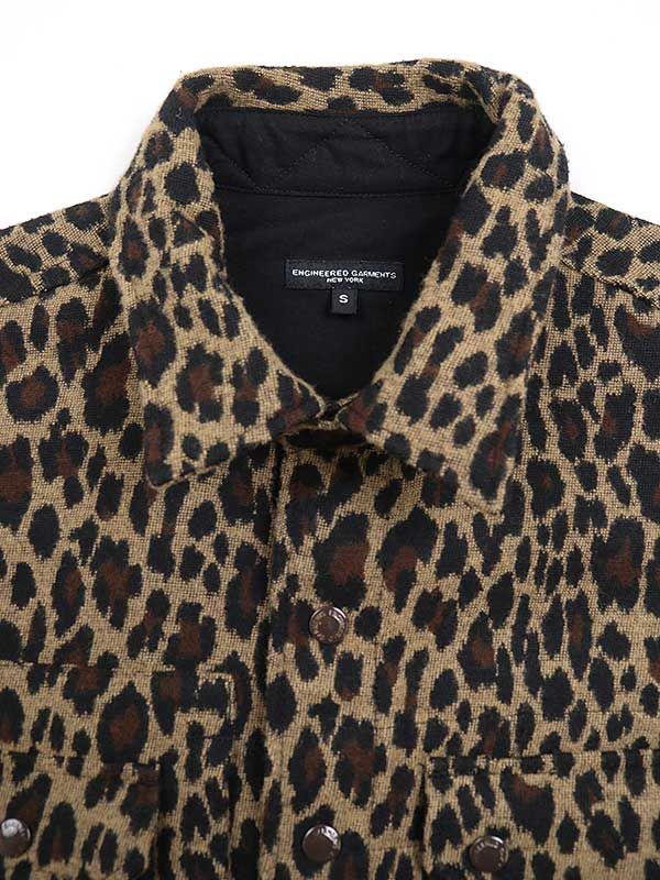 Engineered Garments エンジニアドガーメンツ レオパード柄フロント