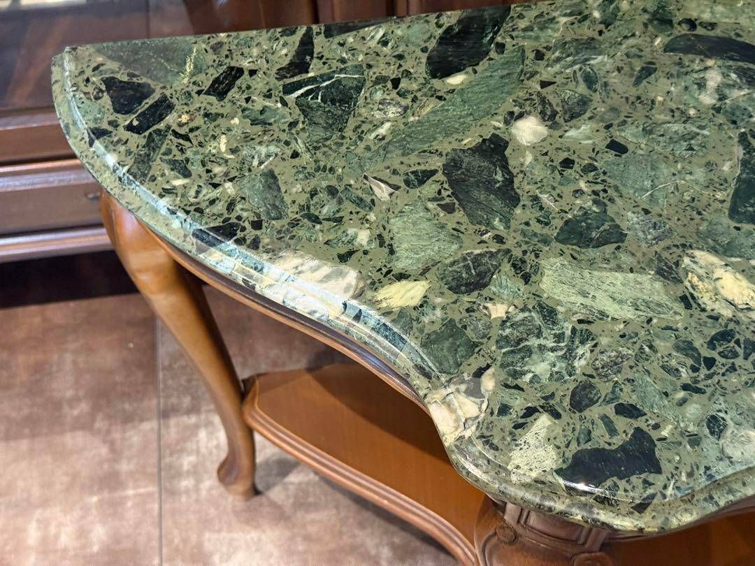 大理石 コンソール ワイドテーブル 猫脚 クラシック 木彫 ヨーロピアン nG