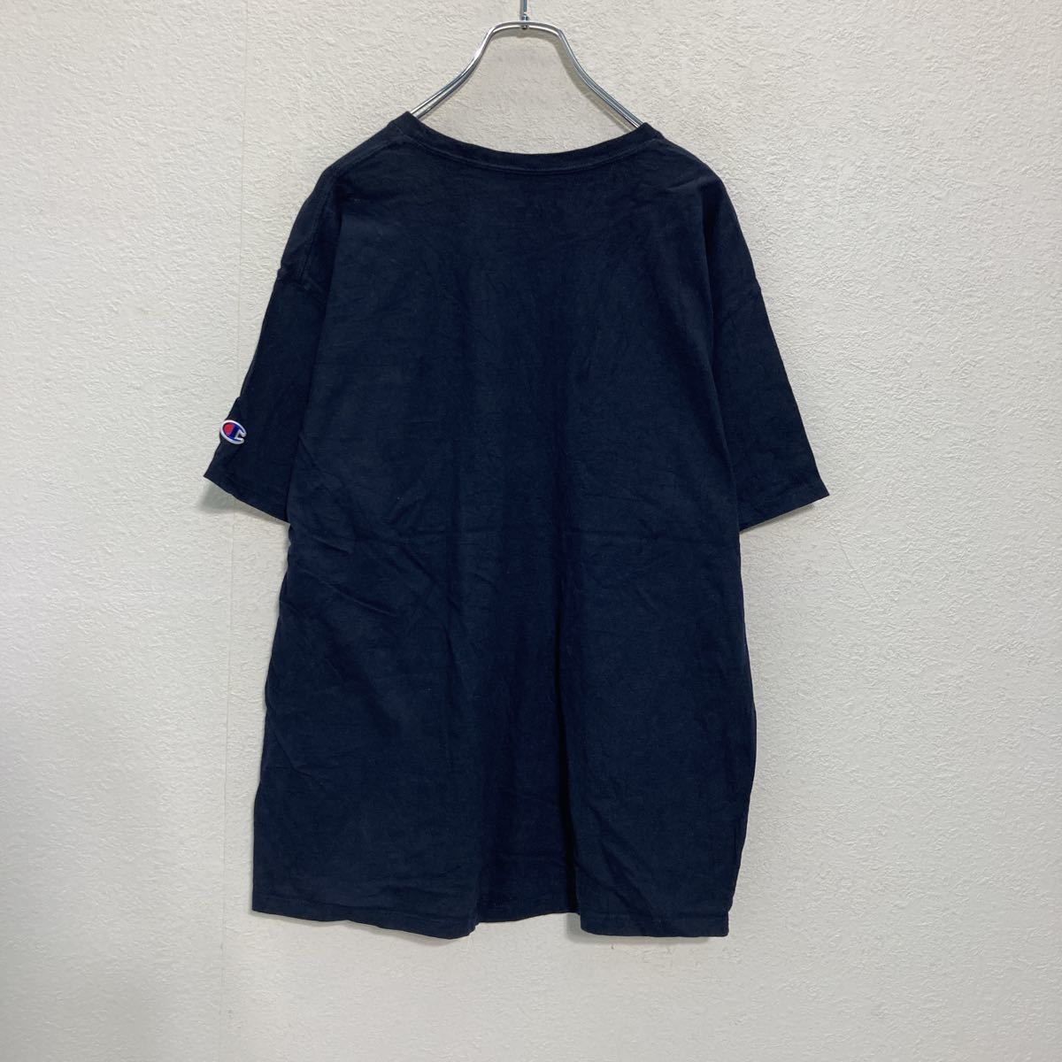 Champion 半袖 ロゴ Tシャツ L ネイビー チャンピオン スポーツ