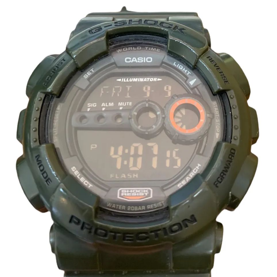 超美品】 G-SHOCK GD-100MS-3JF カーキ - メルカリ