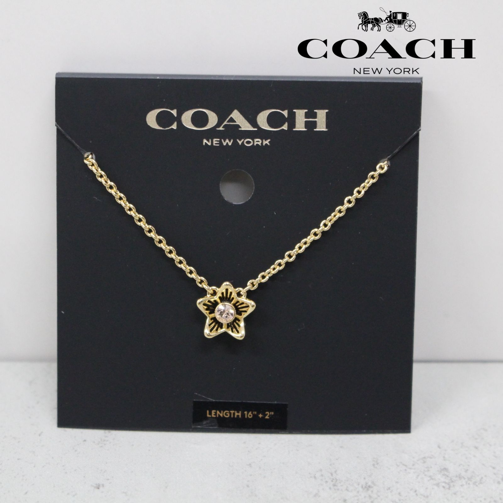 S091)【美品】COACH/コーチ ワイルドフラワー ネックレス ペンダント