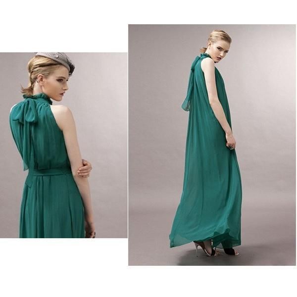 スパンコールがゴージャスでオシャレな半袖 イブニングドレス