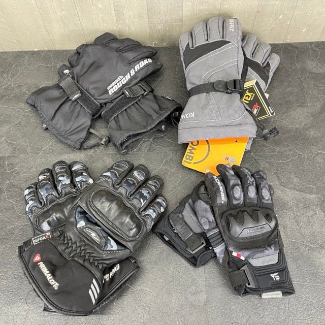 1つ新品 グローブ 4点セット 【中古】KOMINE PRIMALOFT ROUGH&ROAD KOMBI MとLサイズ コミネ コンビ プリマロフト バイク用品/58097