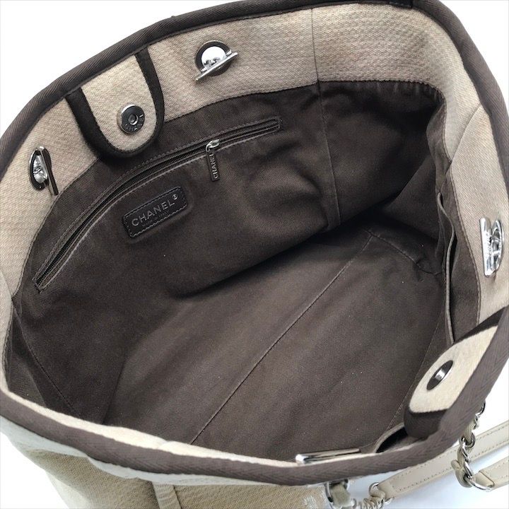 良品 CHANEL シャネル ココマーク ドーヴィル ミディアム