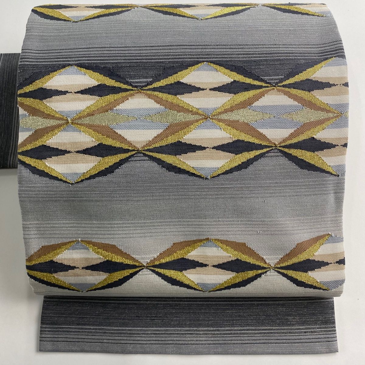 正絹　お太鼓袋帯【鹿の子柄　まる　なみなみ模様】 正絹 お太鼓袋帯【鹿の子柄 まる なみなみ模様】 帯のアトリエ花邑