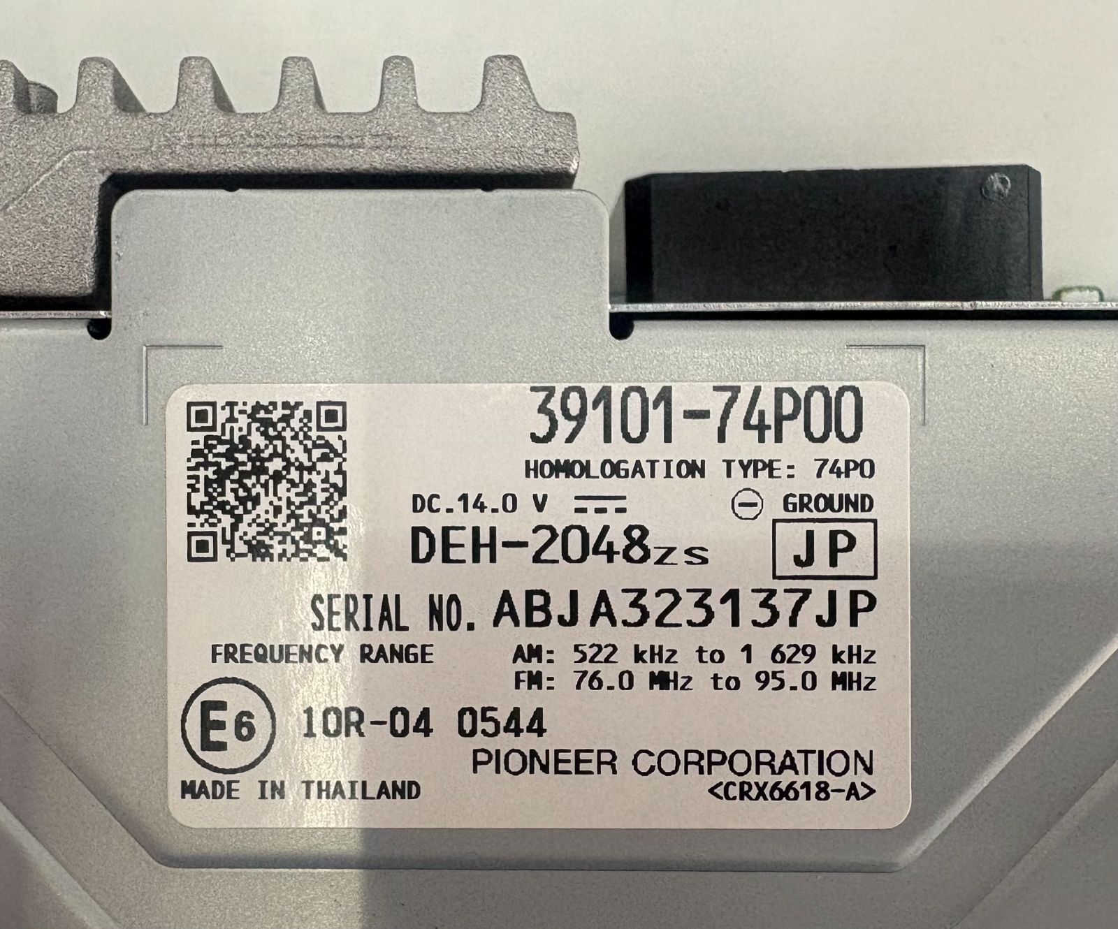 HA36S 新車装着純正標準CDプレイヤー