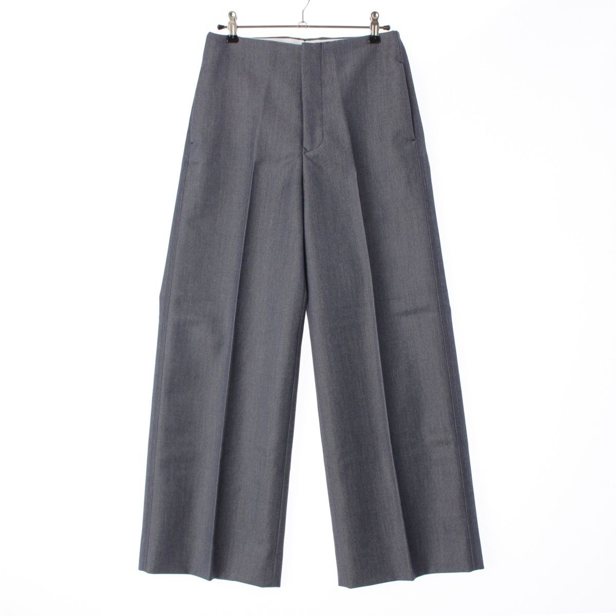 購入 ドゥロワー ウール モヘア RESORT2 スラックス ワイド デニム  