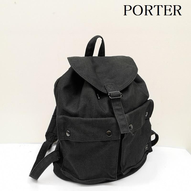 【送料無料】PORTER ポーター　シーレ エナメルリュック　ブラック PORTER シーレ エナメルリュック/バックパック ブラック Amazon