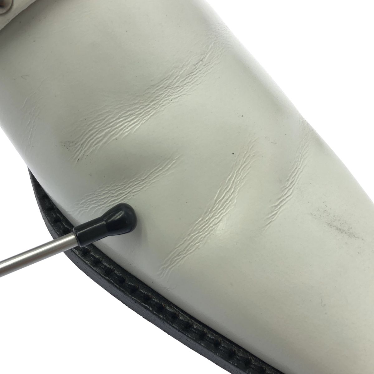  COMME des GARCONS コムデギャルソン レザー スタッズストラップ シューズ 革靴 23.5 ホワイト レディース その他 靴